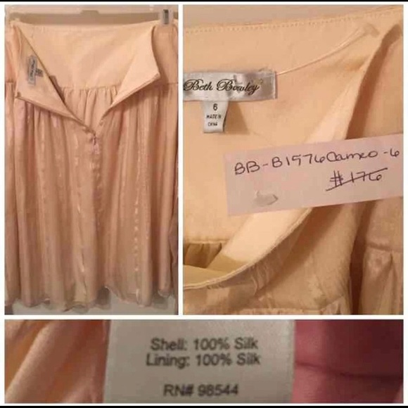 🆕NWT Beth Bowley Silk Skirt w/ Sash Tie (Sz6) - Picture 4 of 4